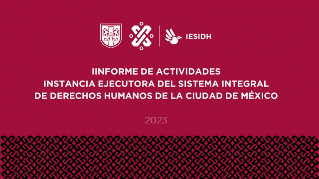 Informe de Actividades IESIDH 2023