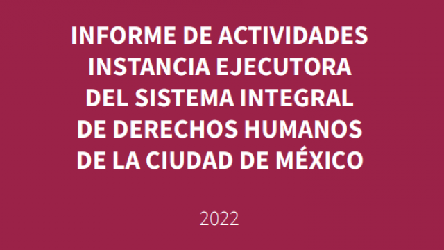 Informe de Actividades IESIDH 2022